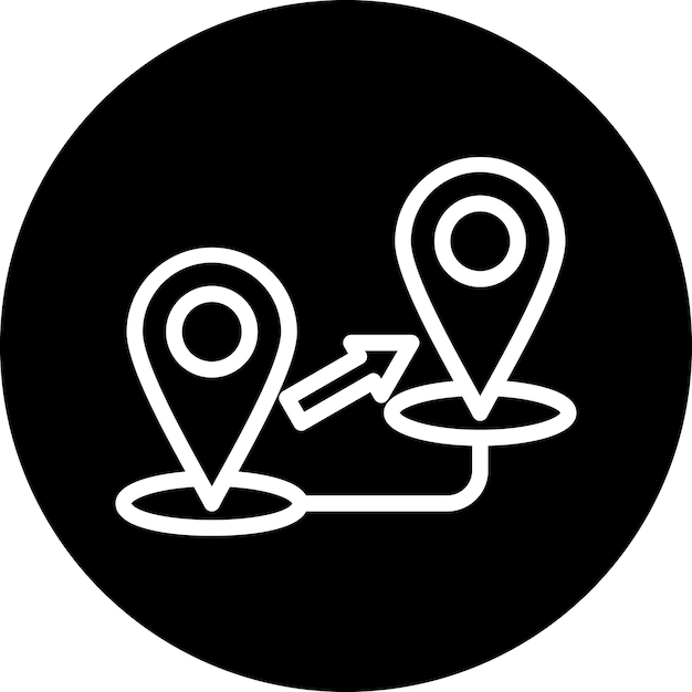 Styl ikony migracji wektorowej