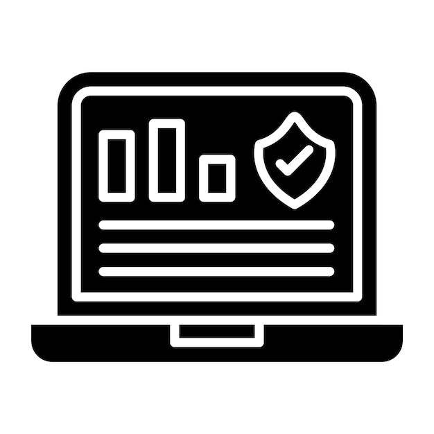 Styl ikony monitorowania projektu wektorowego