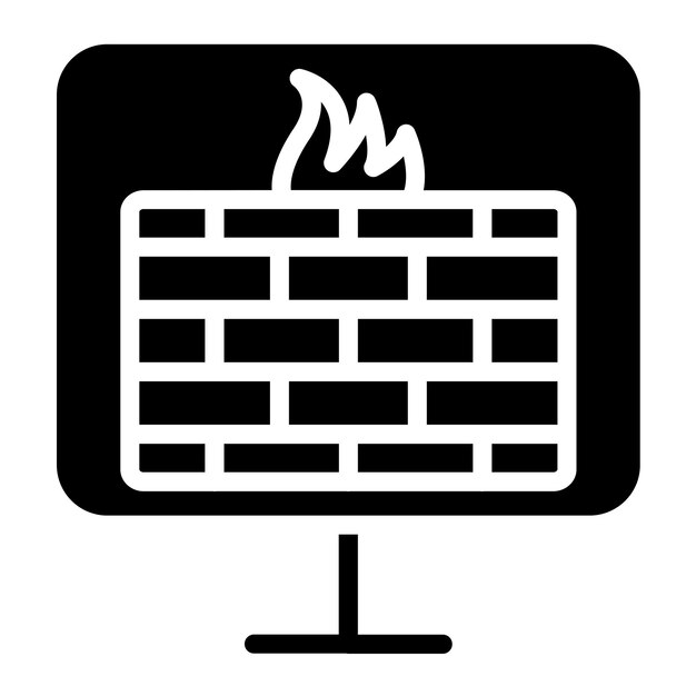 Styl ikony monitorowania zapory wektorowej