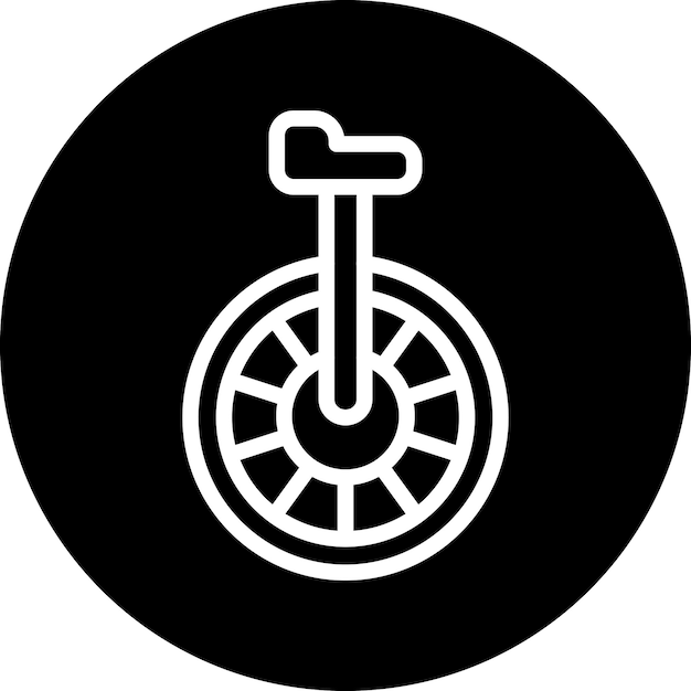 Styl ikony monocyklowej projektowania wektorowego