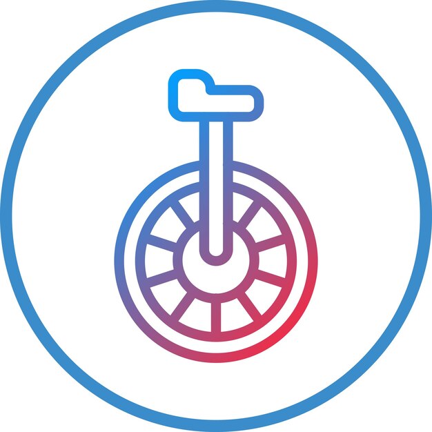 Styl ikony monocyklowej projektowania wektorowego