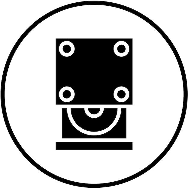 Styl ikony napędu optycznego projektowania wektorowego