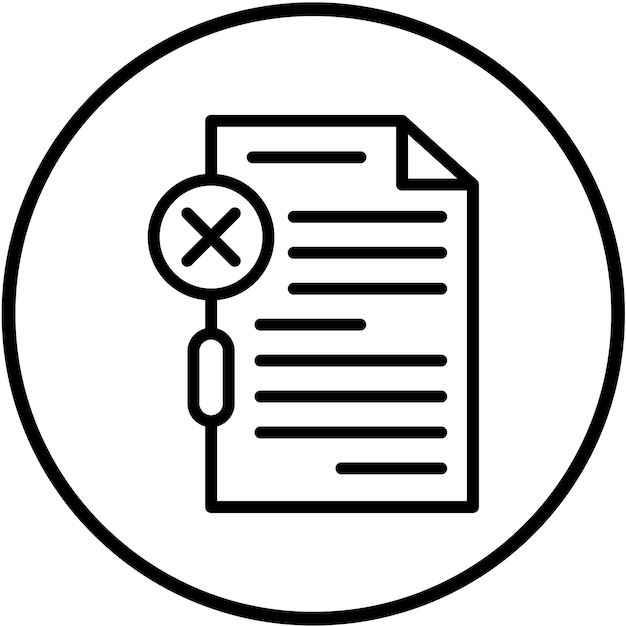 Styl ikony naruszenia danych wektorowych