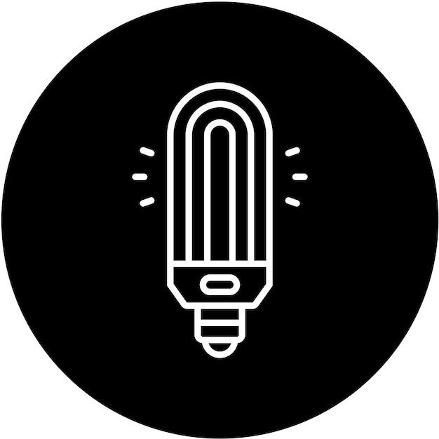 Styl ikony neonowej lampy wektorowej