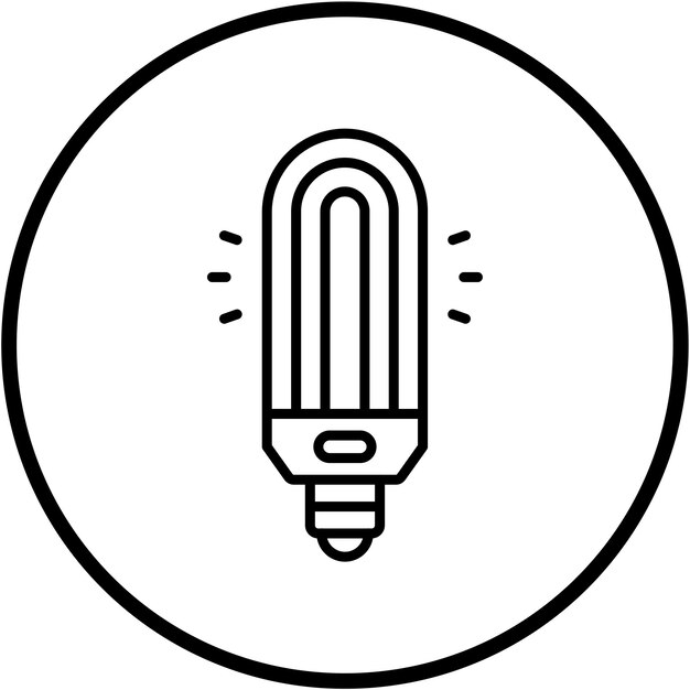 Styl ikony neonowej lampy wektorowej