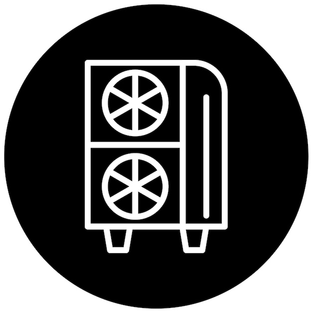Styl ikony obudowy Vector Design Mini ITX