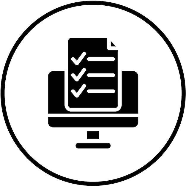 Styl ikony oceny cyfrowej projektowania wektorowego