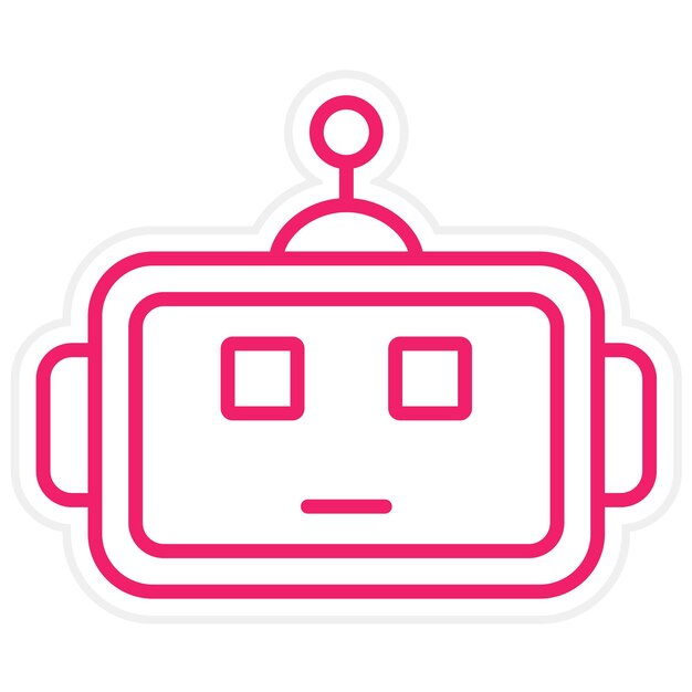 Styl ikony oczu projektowania wektorowego robotyki