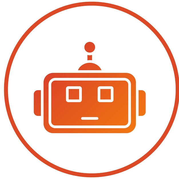 Styl ikony oczu projektowania wektorowego robotyki