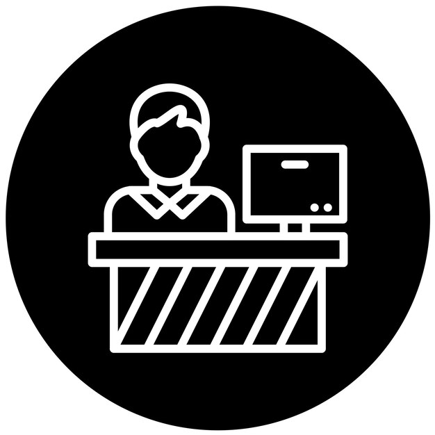 Styl ikony odbioru projektu wektorowego