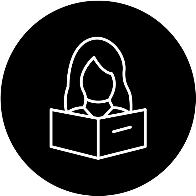 Styl ikony odczytu projektu wektorowego
