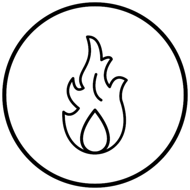 Plik wektorowy styl ikony ognia