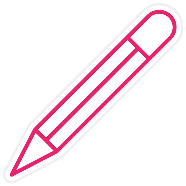 Styl ikony ołówka ręcznego projektowania wektorowego