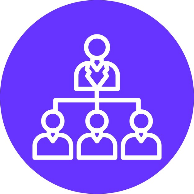 Styl ikony organizacji projektowania wektorowego