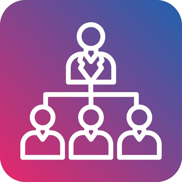 Styl ikony organizacji projektowania wektorowego