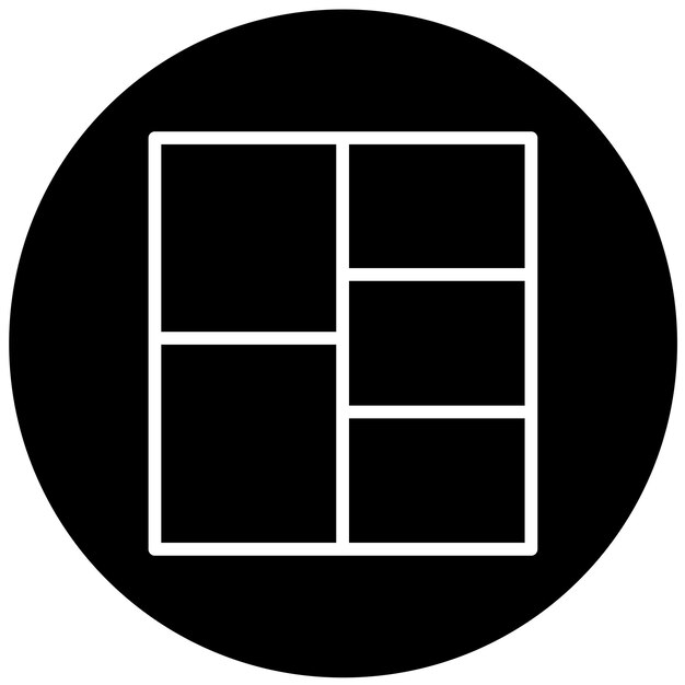 Styl ikony organizatora kostki wektorowej