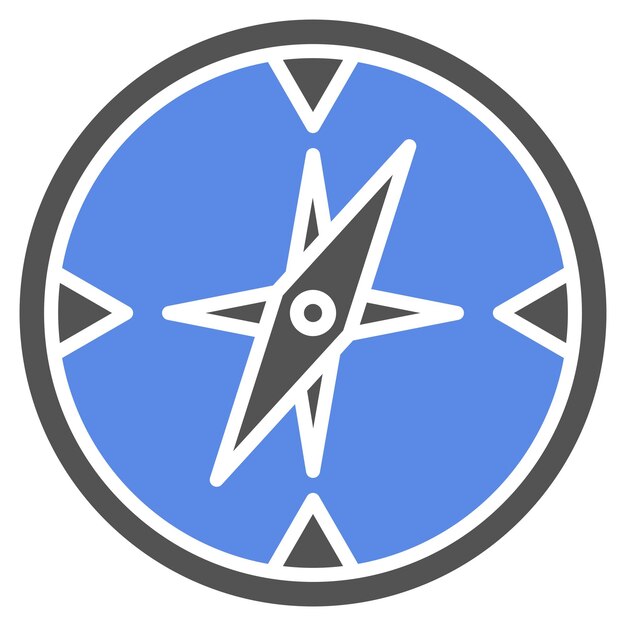 Styl ikony orientacji projektu wektorowego