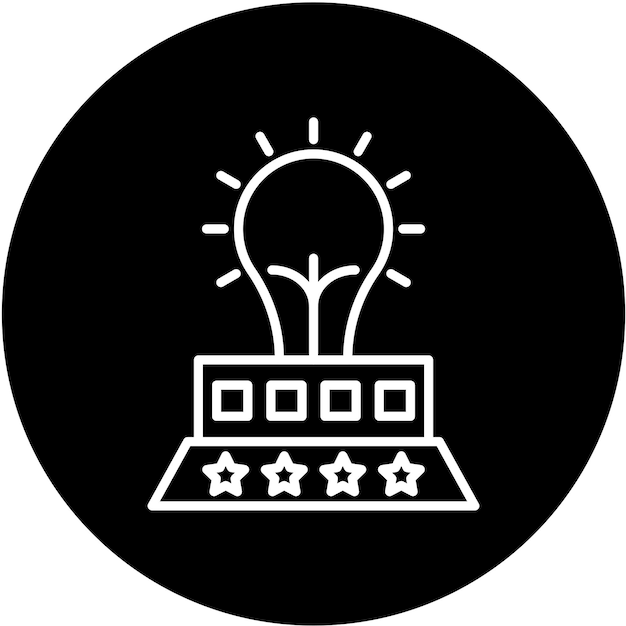 Styl ikony oświetlenia nocnego wektorowego