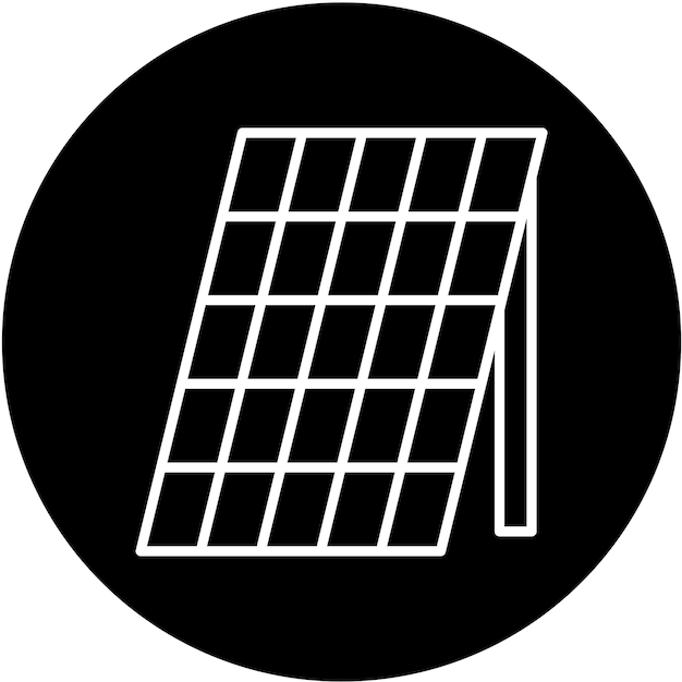 Styl ikony panelu słonecznego wektorowego