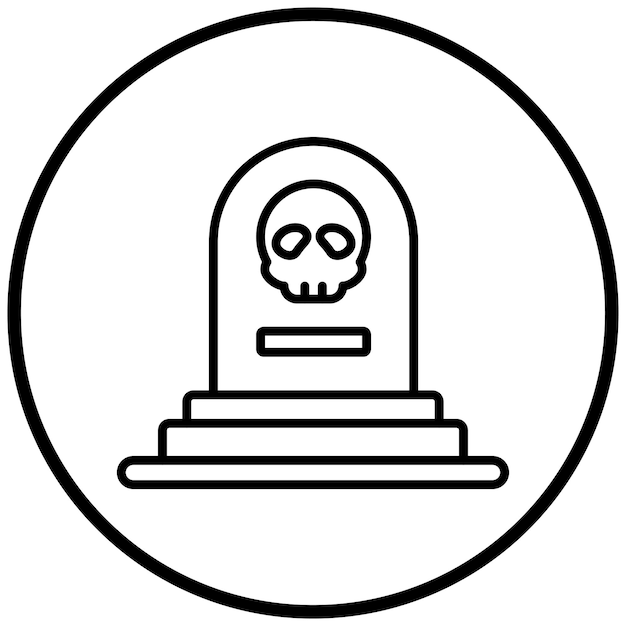 Plik wektorowy styl ikony pirate grave
