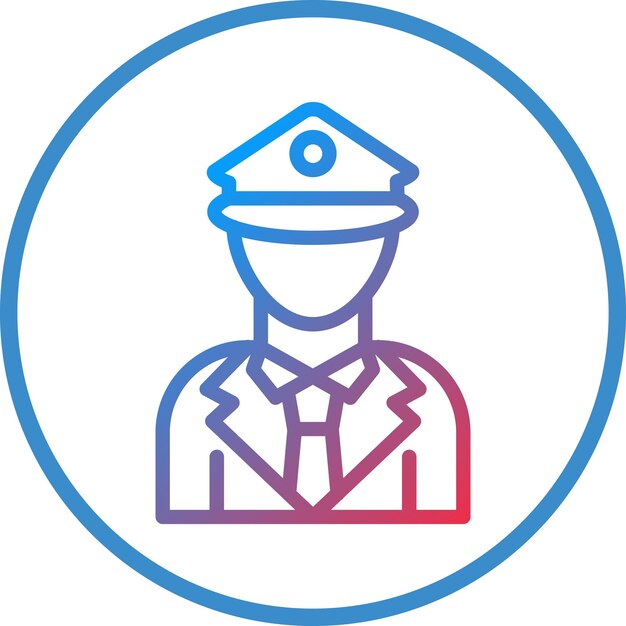 Styl ikony policjanta