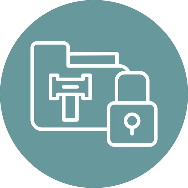 Styl ikony pozwu Vector Design Gdpr