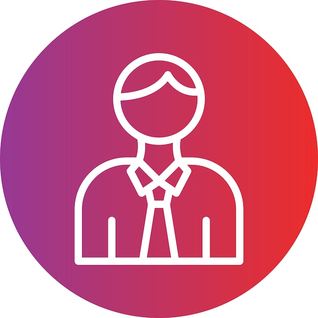 Styl ikony pracownika projektowania wektorowego
