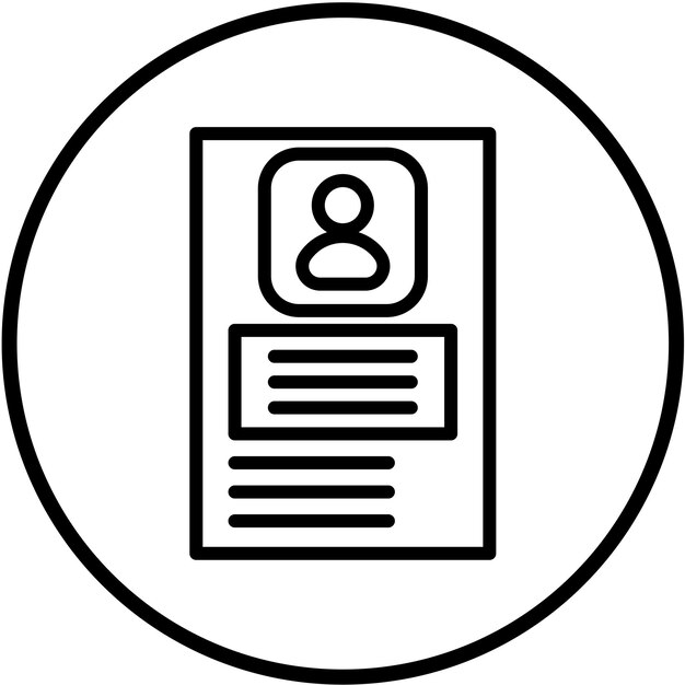 Styl ikony profilu biznesowego projektowania wektorowego