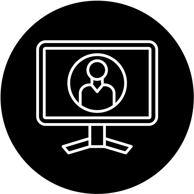 Styl ikony profilu użytkownika projektowania wektorowego