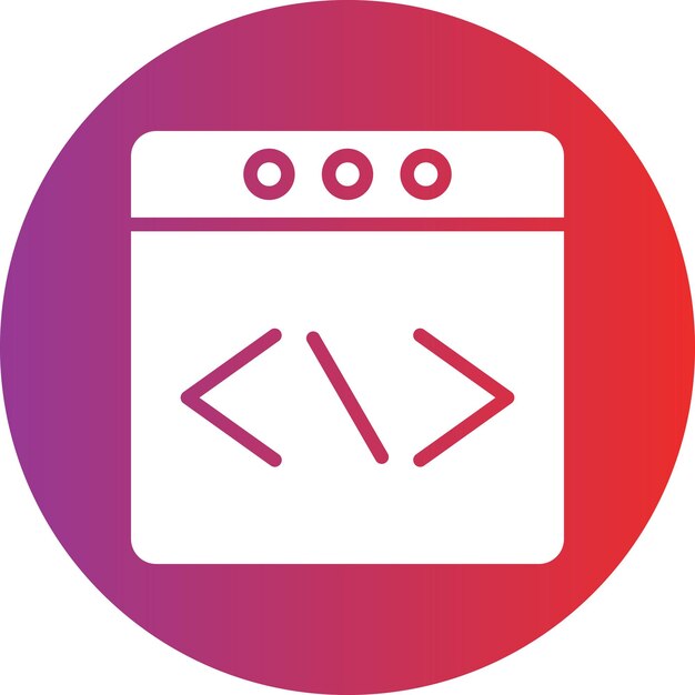 Styl ikony programowania internetowego