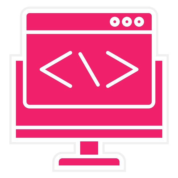 Styl ikony programowania internetowego