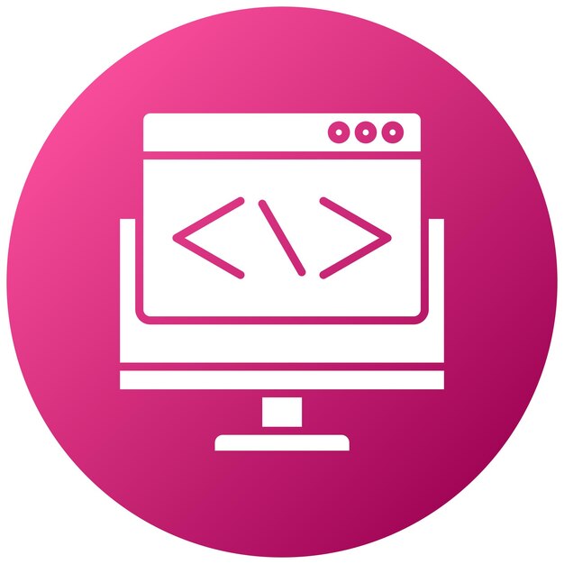 Styl ikony programowania internetowego