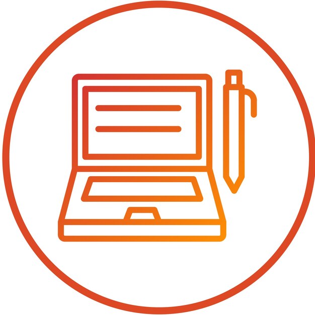 Styl ikony programu nauczania Vector Design Tech