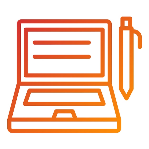 Styl ikony programu nauczania Vector Design Tech