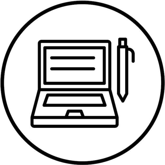 Styl ikony programu nauczania Vector Design Tech
