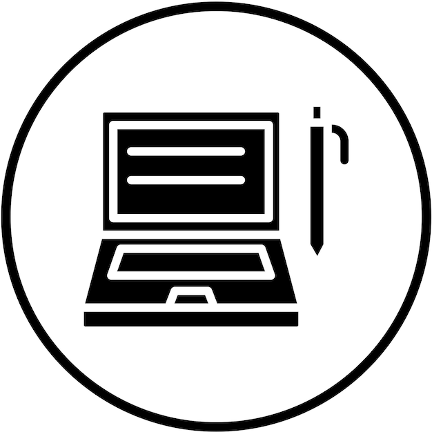 Styl ikony programu nauczania Vector Design Tech