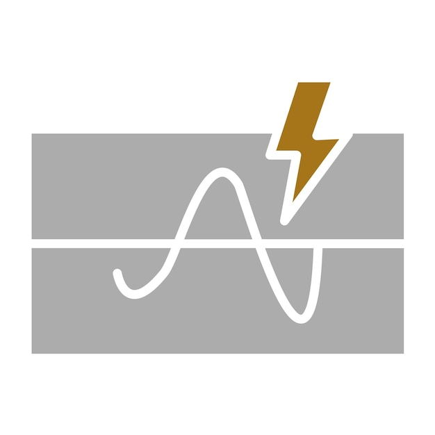 Plik wektorowy styl ikony progu elektrycznego projektowania wektorowego