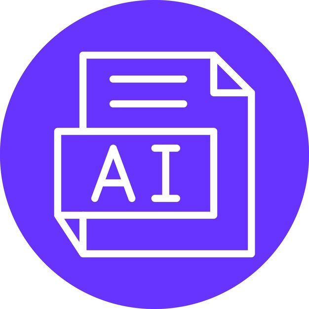 Styl ikony projektowania wektorowego AI