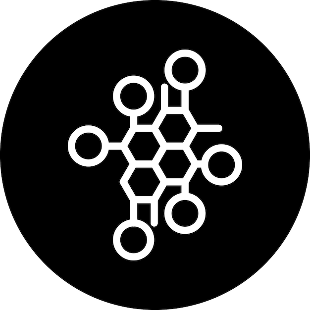 Styl ikony projektowania wektorowego nanotechnologii