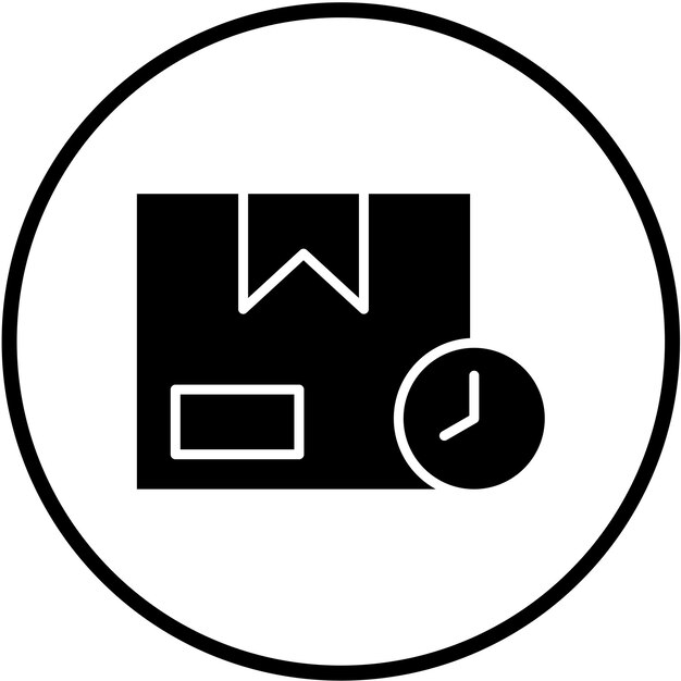 Styl ikony projektowania wektorowego szacunkowej dostawy