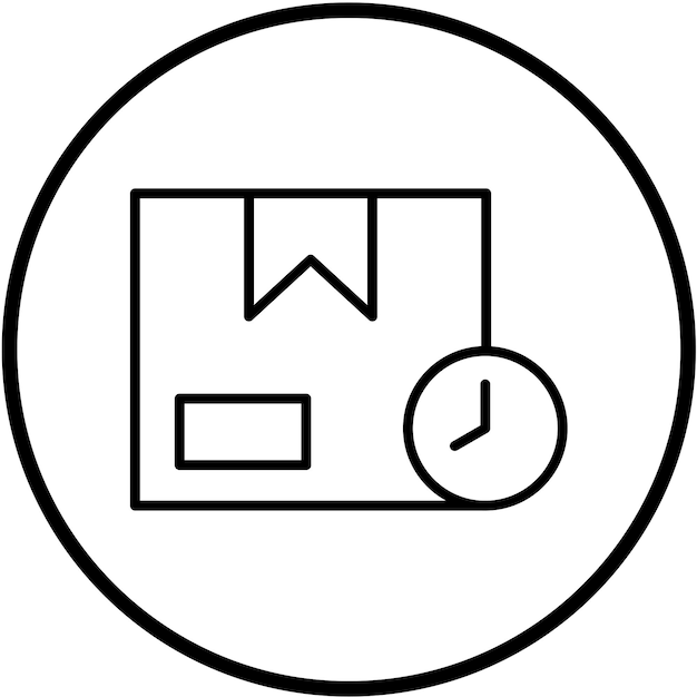 Styl ikony projektowania wektorowego szacunkowej dostawy