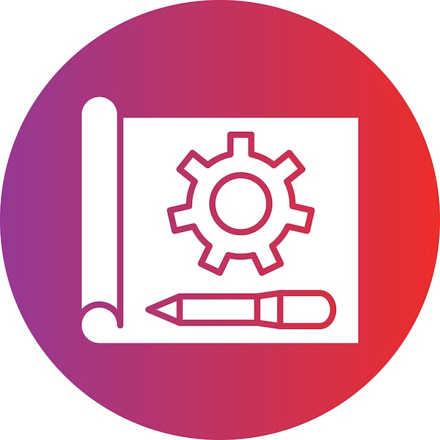 Styl ikony prototypowania projektu wektorowego