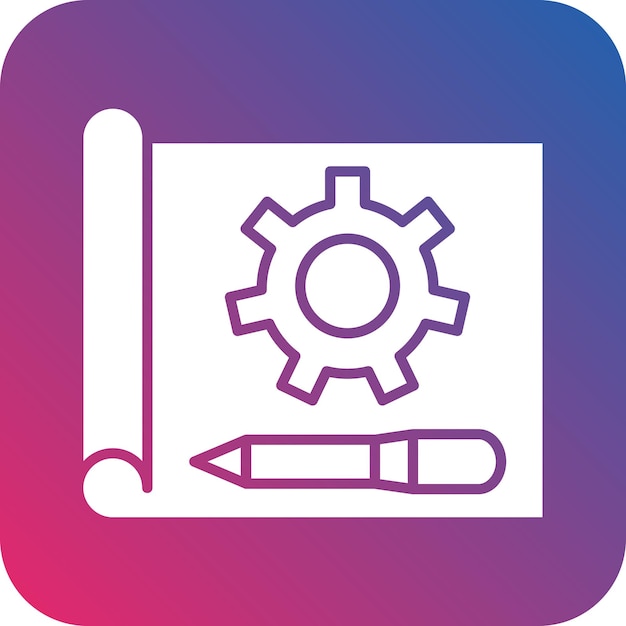 Styl ikony prototypowania projektu wektorowego