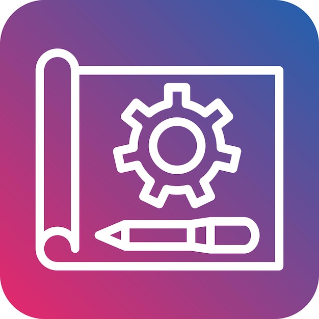 Styl ikony prototypowania projektu wektorowego