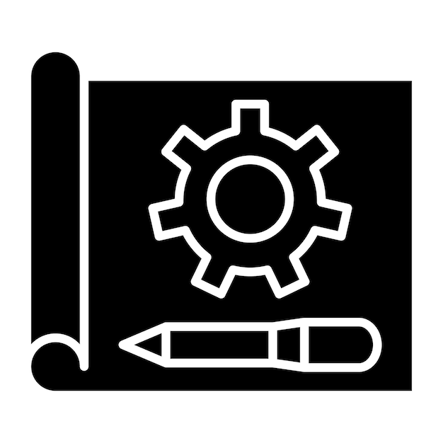 Styl ikony prototypowania projektu wektorowego