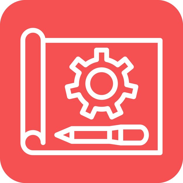 Styl ikony prototypowania projektu wektorowego