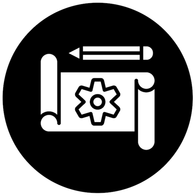 Styl ikony prototypu projektowania wektorowego