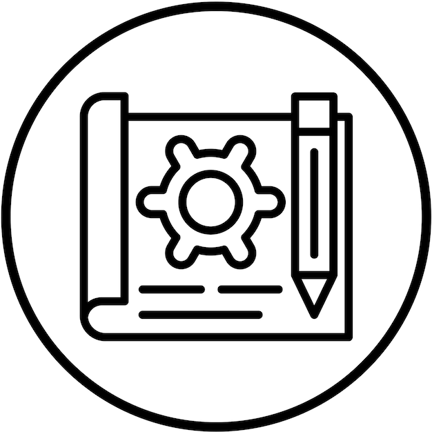 Styl ikony prototypu projektowania wektorowego