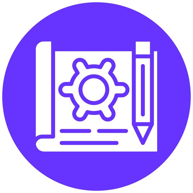 Styl ikony prototypu projektowania wektorowego