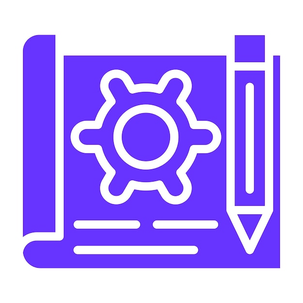 Styl ikony prototypu projektowania wektorowego